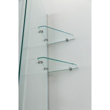 Шторка на ванну Cezares Stream 100 STREAM-VFS-11-100/150-C-Cr профиль Хром стекло прозрачное