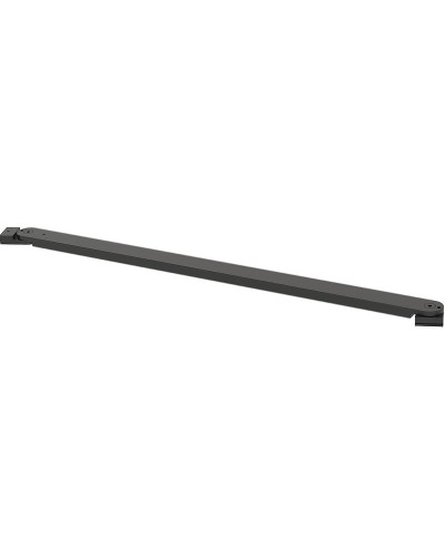 Шторка на ванну WasserKRAFT Dill 100 61S02-100 Fixed профиль Черный стекло прозрачное