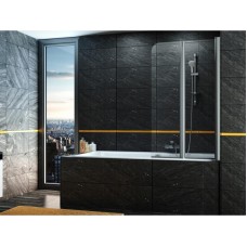 Шторка на ванну Excellent Fliper 80 KAAX.1309.800.PR Хром/Прозрачный