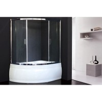 Шторка для ванны 140 см Royal Bath RB140ALP-T-CH прозрачное