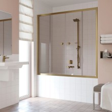 Шторка для ванны 180 см Vegas Glass Z2V 180 05 05 бронза