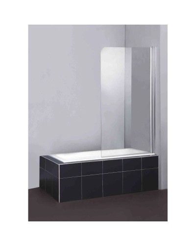 Шторка для ванны 80 см BelBagno Sela SELA-V-1-80/140-P-Cr-R текстурное стекло