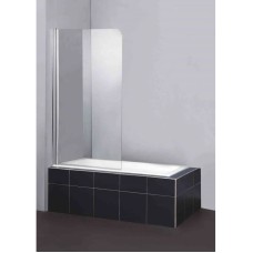 Шторка для ванны 80 см BelBagno Sela SELA-V-1-80/140-P-Cr-L текстурное стекло