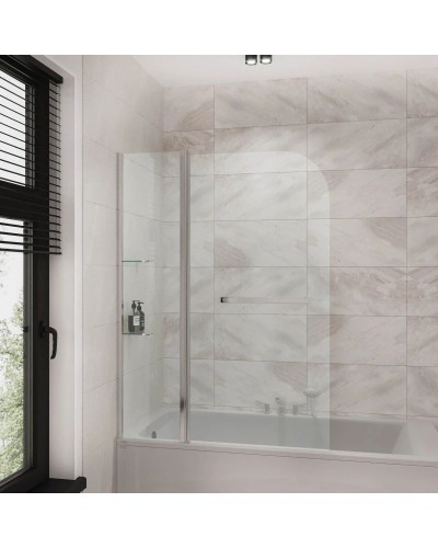 Шторка для ванны 110 см Grossman GR-101/1 прозрачное