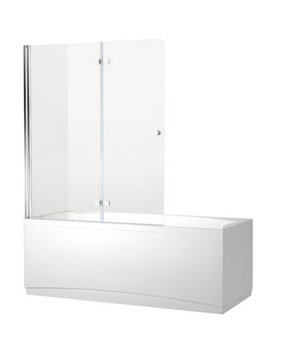 Шторка на ванну Aquanet Beta 4 NF6222 Hinge 122 00196053 профиль Хром стекло прозрачное