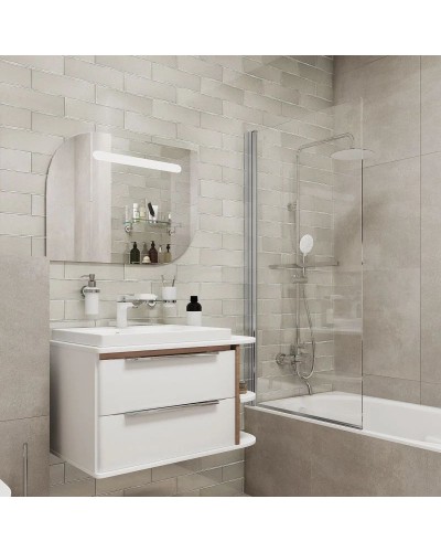 Шторка для ванны 75 см IDDIS Slide SLI5CS7i90 прозрачное