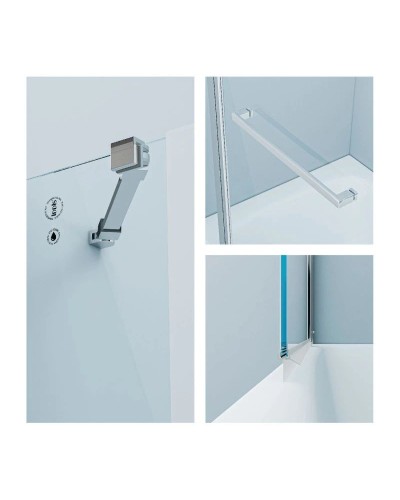 Шторка для ванны 110 см IDDIS Ray RAY6CS1i90 прозрачное