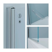 Шторка для ванны 80 см IDDIS Ray RAY6CS8i90 прозрачное