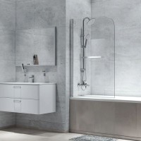 Шторка для ванны 80 см IDDIS Ray RAY6CS8i90 прозрачное