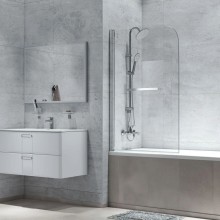 Шторка для ванны 80 см IDDIS Ray RAY6CS8i90 прозрачное