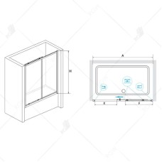 Шторка для ванны 170 см RGW SC-42 Screens 04114217-11 прозрачное