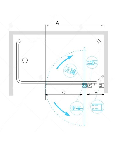 Шторка для ванны 110 см RGW SC-03 Screens 03110311-11 прозрачное