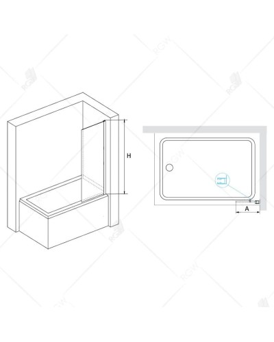 Шторка для ванны 60 см RGW SC-056-2 Screens 3511056260-11 прозрачное