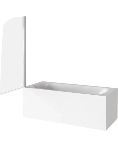 Шторка для ванны 80 см Good Door Screen R-80-C-CH прозрачное стекло