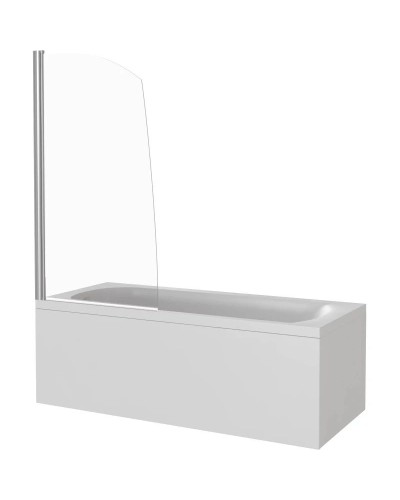 Шторка для ванны 80 см Good Door Screen R-80-C-CH прозрачное стекло