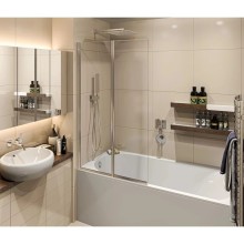 Шторка для ванны 80 см Good Door Screen FO-80-C-CH прозрачное