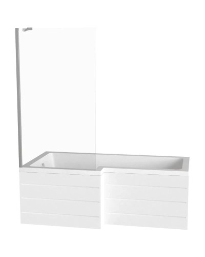 Шторка для ванны 80 см Good Door Screen BS-80-C-CH прозрачное