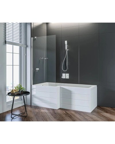 Шторка для ванны 90 см Good Door Screen BS-90-C-CH прозрачное