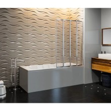 Шторка для ванны 100 см Good Door Screen GR4-100-C-CH прозрачное