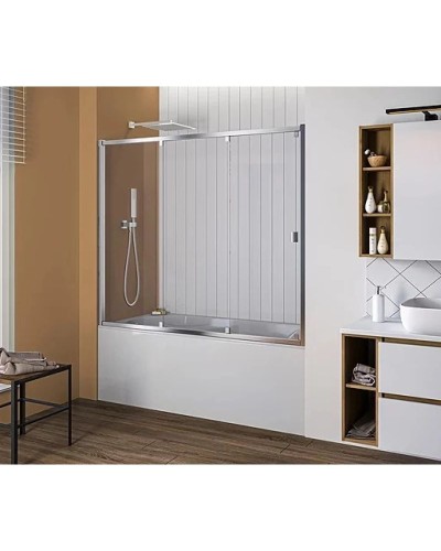 Шторка для ванны 160 см Good Door Screen WTW-160-C-CH прозрачное