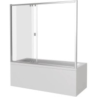 Шторка для ванны 160 см Good Door Screen WTW-160-C-CH прозрачное
