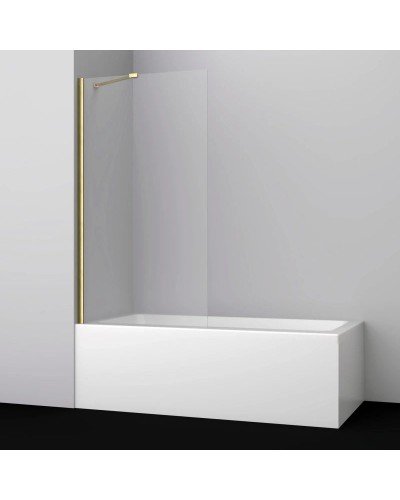 Шторка для ванны 80 см WasserKRAFT Aisch 55P01-80 Fixed прозрачное