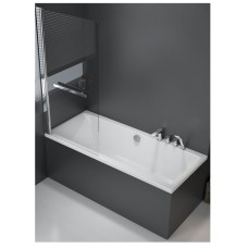 Шторка на ванну Excellent Actima 900 73 KAAC.1609.730.LP профиль Хром стекло прозрачное