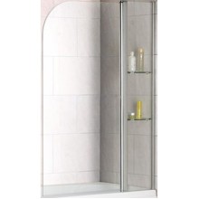 Шторка на ванну Good Door Screen HS-100-C-CH 100 профиль Хром стекло прозрачное