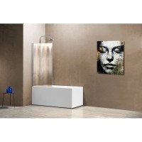 Шторка для ванны 80 см Vincea VSB-11800CH шиншилла