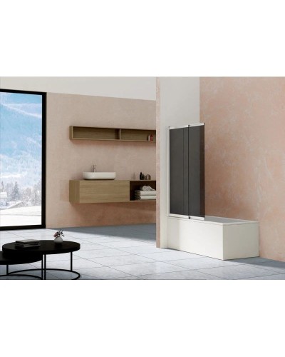 Шторка для ванны 99 см Vincea VSB-1E100CG тонированное