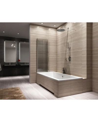 Шторка для ванны 80 см Rea Agat REA-W0700 прозрачное