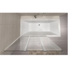 Шторка для ванны 120 см Rea Agat REA-W0301 прозрачное