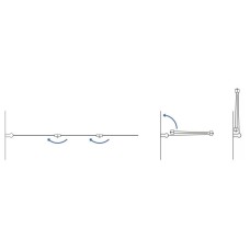 Шторка для ванны 120 см Rea Agat REA-W0301 прозрачное