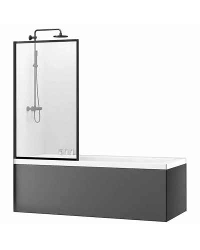 Шторка для ванны 80 см Rea Lagos Fix REA-K7390 прозрачное