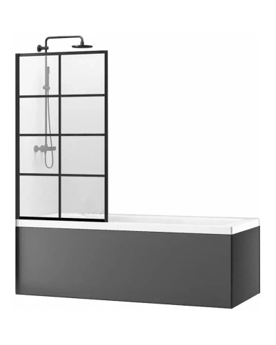 Шторка для ванны 80 см Rea Lagos-1 Fix REA-K4561 прозрачное