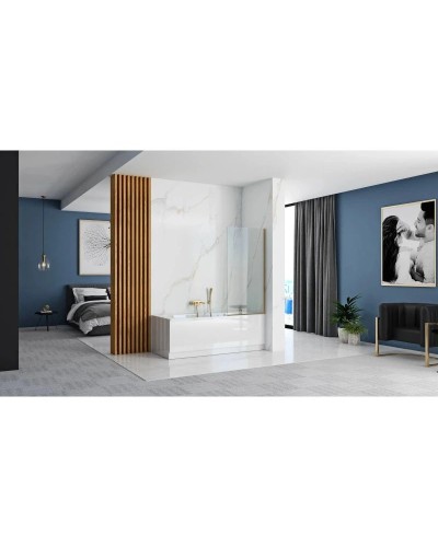 Шторка для ванны 70 см Rea Elegant REA-W5600 прозрачное