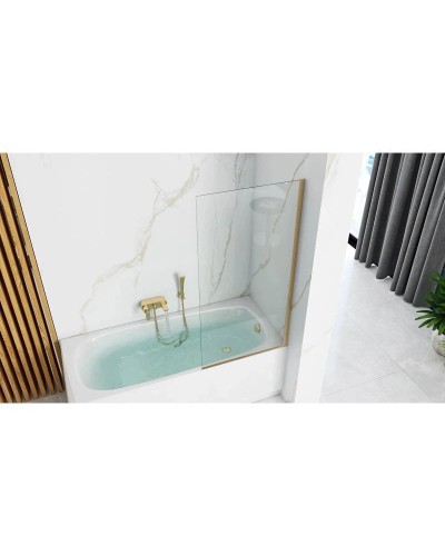 Шторка для ванны 80 см Rea Elegant REA-W5601 прозрачное