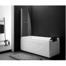 Шторка на ванну Gemy New Rockcoco 80х140 профиль Хром стекло прозрачное