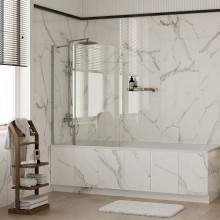 Шторка на ванну WasserKRAFT Leine 110 35P02-110 профиль Хром стекло прозрачное