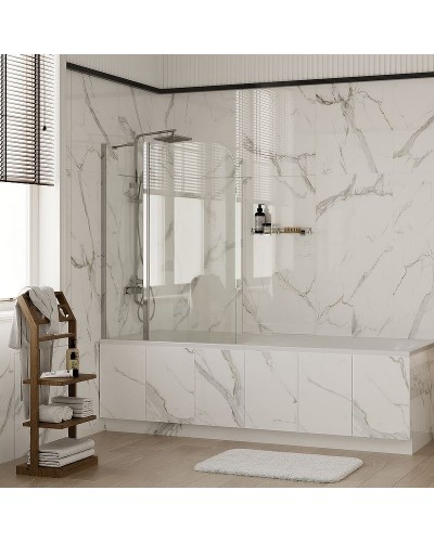 Шторка на ванну WasserKRAFT Leine 110 35P02-110 профиль Хром стекло прозрачное