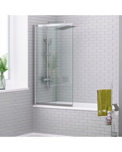 Шторка на ванну WasserKRAFT Main 80 41S02-80 профиль Хром стекло прозрачное