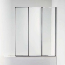 Шторка на ванну Bravat Alfa 100 BG100.5320A профиль Хром стекло прозрачное