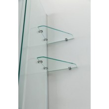 Шторка на ванну Cezares Stream VFS-11 90 профиль Хром стекло прозрачное