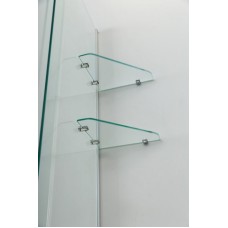 Шторка на ванну Cezares Stream VFS-11 90 профиль Хром стекло прозрачное