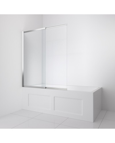 Душевая шторка на ванну BelBagno LUCE-VF-11-90/145-C-Cr