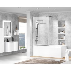 Шторка на ванну CEZARES LIBERTA-V-1-80/155-C-NERO