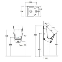 Писсуар Globo Forty3 FO029.bi