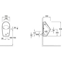 Писсуар с закрытой подводкой Jacob Delafon Patio E1548-00