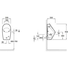 Писсуар с закрытой подводкой Jacob Delafon Patio E1548-00