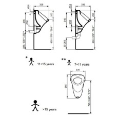 Писсуар Vidima Seva Fresh W390161